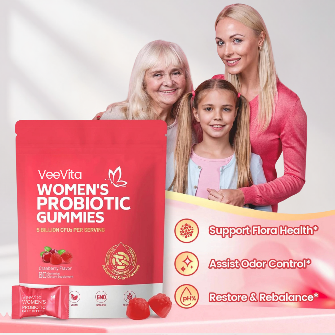 VeeVita® Cranberry Probiotic Gummies